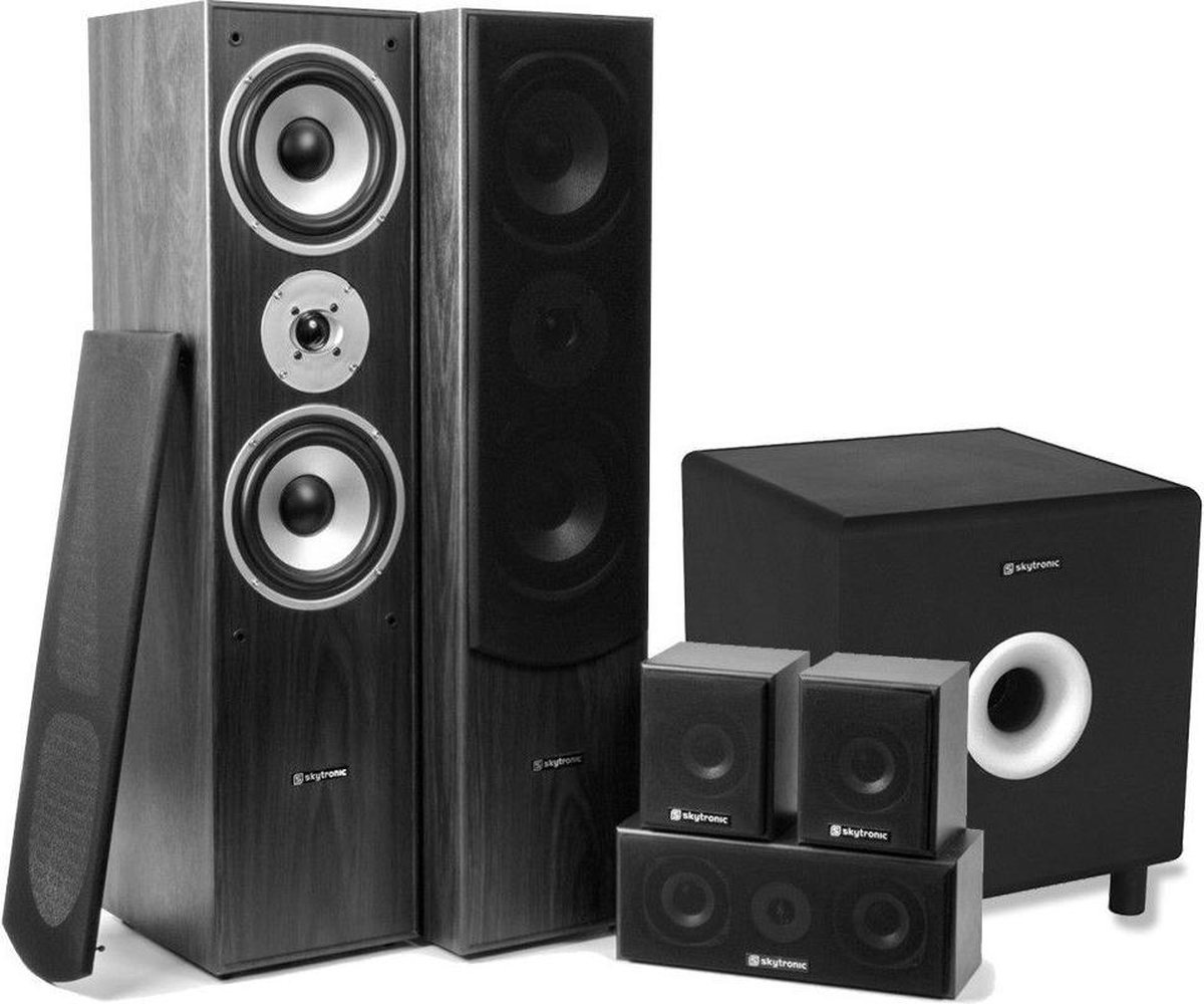 Fenton 5.1 home cinema surround speakerset 1300W met 8'' subwoofer