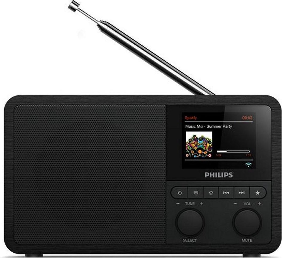 Philips TAPR802/12 DAB+ Internetradio Zwart