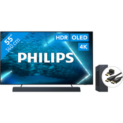 Philips 55OLED707 - Ambilight (2022) + Soundbar + Hdmi kabel