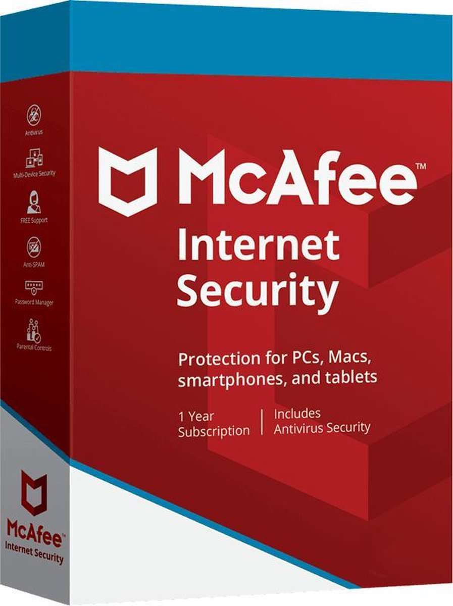 McAfee Internet Security 2022 - 1 Apparaat - 1 jaar