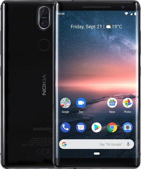 Nokia 8 Sirocco - 128GB - Zwart