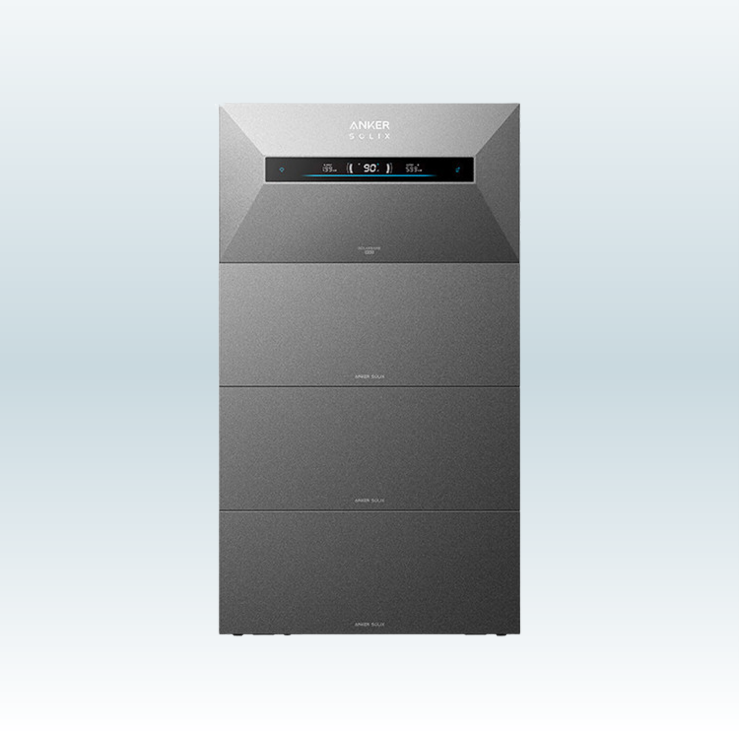Solarbank Max AC met BP7000-uitbreidingsmodules gestapeld