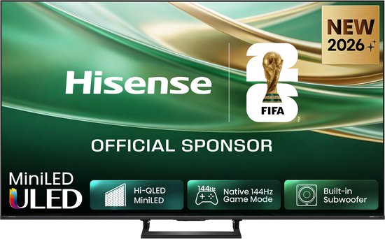 Hisense 75E8S 75 inch 4K Hi-QLED MiniLED televisie 2026