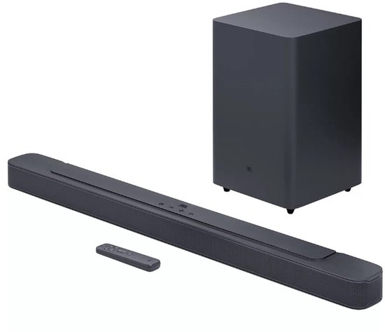 JBL Bar 2.1 soundbar met draadloze subwoofer zwart