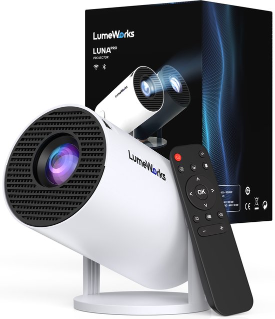 LumeWorks Luna Pro mini beamer draagbaar wit