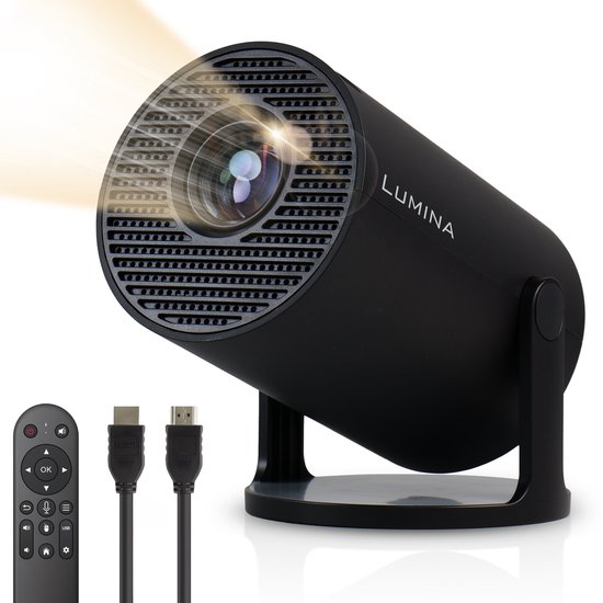Lumina Pro mini beamer 2026 Android 14 zwart