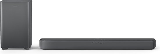 Philips TAB5309 soundbar 2.1 met subwoofer grijs