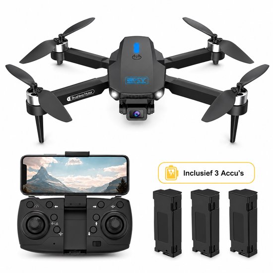 SefSay E88 Max drone dubbele HD camera met 3 batterijen