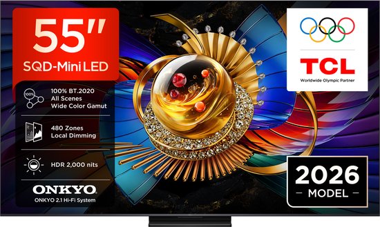 TCL 55Q7D Pro 55 inch 4K QD MiniLED Smart TV 2026