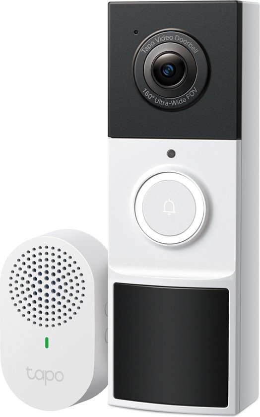 TP-Link Tapo D210 slimme deurbel video op batterij 2K 3MP inclusief chime gong IP65