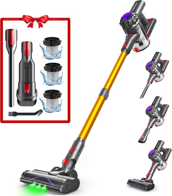 VactechPro V15 draadloze steelstofzuiger 35000PA 35 minuten afneembare batterij